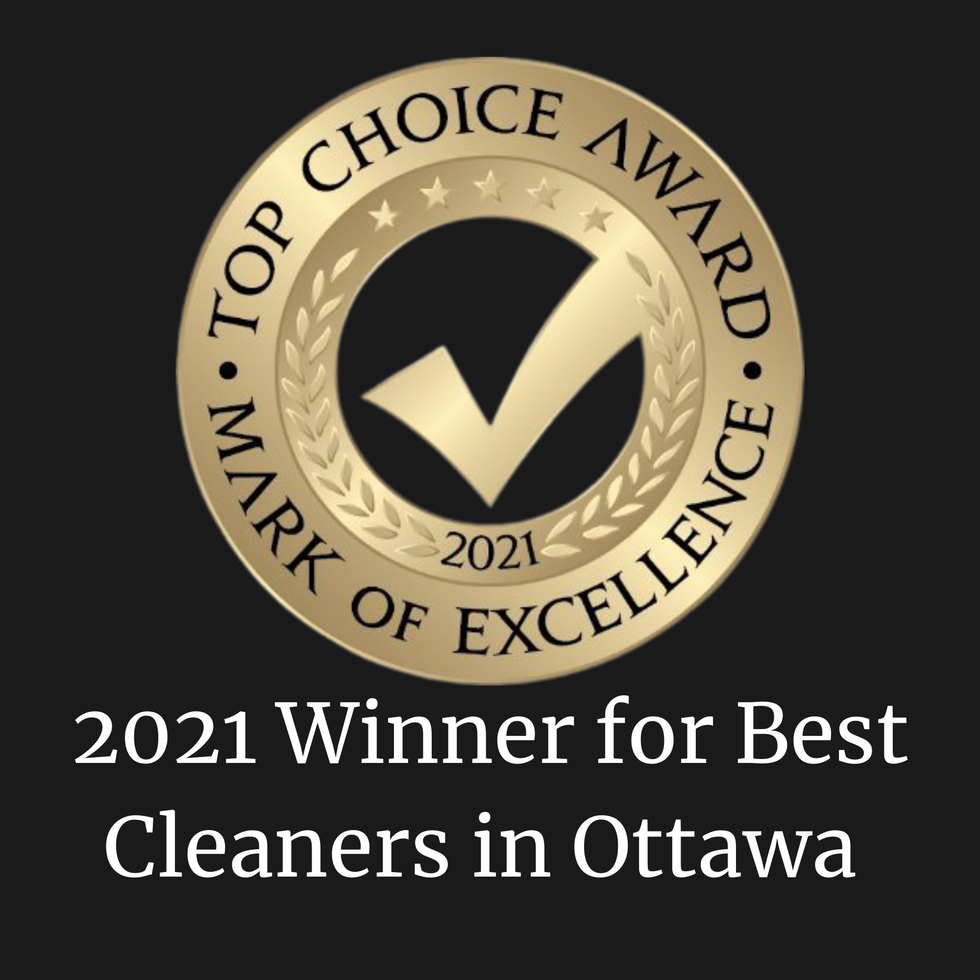 award, excellence, ottawa, best cleaners, best cleaners in ottawa